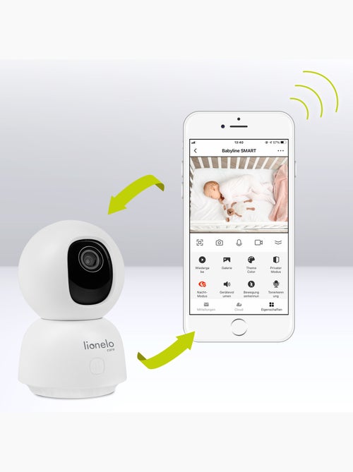 Babyphone LIONELO Babyline View - HD - Audio Bidirectionnel - Vision nocturne - Kiabi