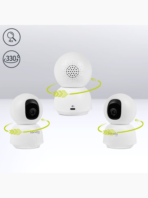 Babyphone LIONELO Babyline View - HD - Audio Bidirectionnel - Vision nocturne - Kiabi