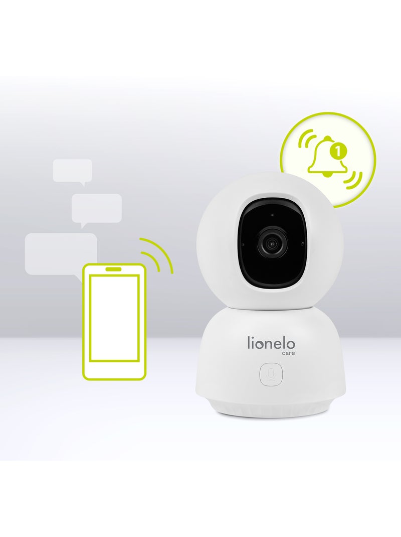 Babyphone LIONELO Babyline View - HD - Audio Bidirectionnel - Vision nocturne Blanc Vert Noir - Kiabi