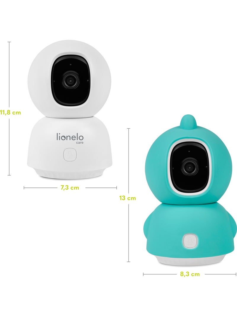 Babyphone LIONELO Babyline View - HD - Audio Bidirectionnel - Vision nocturne Blanc Vert Noir - Kiabi