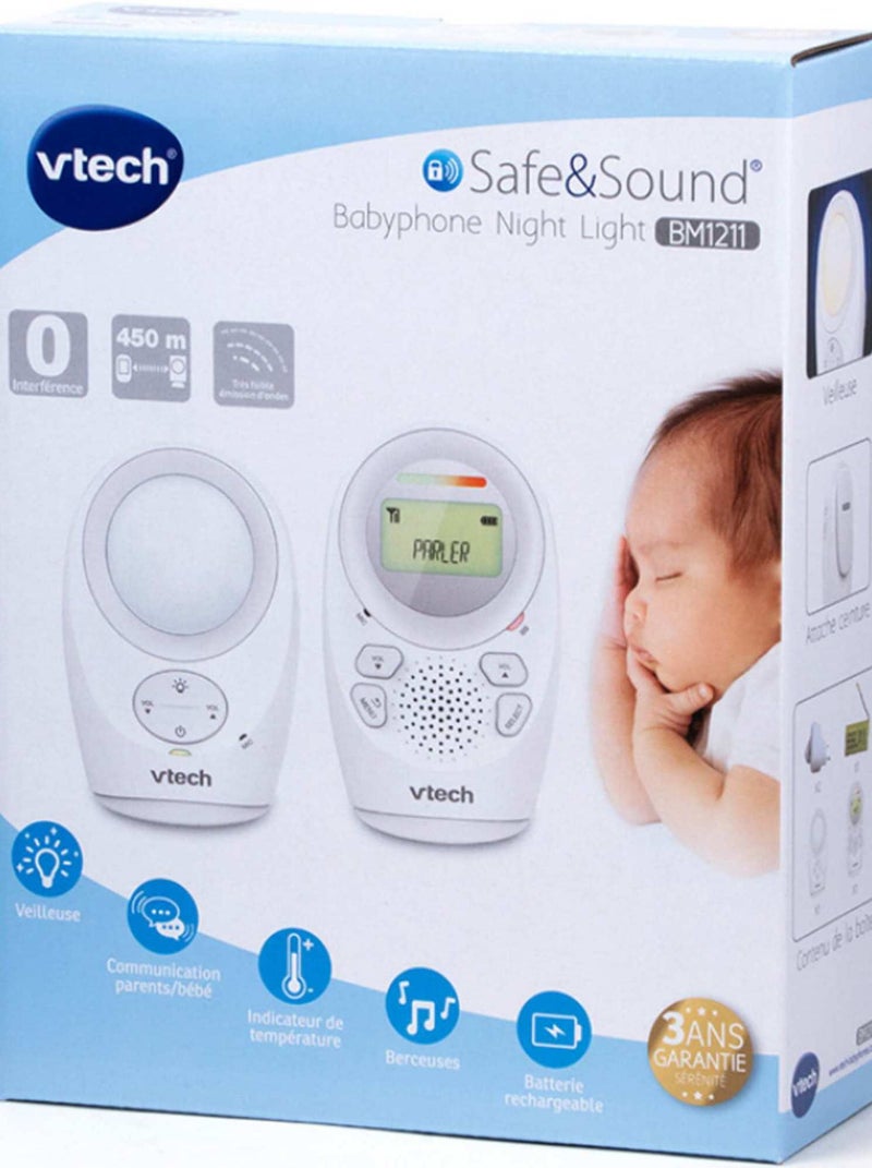 Babyphone Night Light Safe & Sound BM1211 Blanc - Kiabi