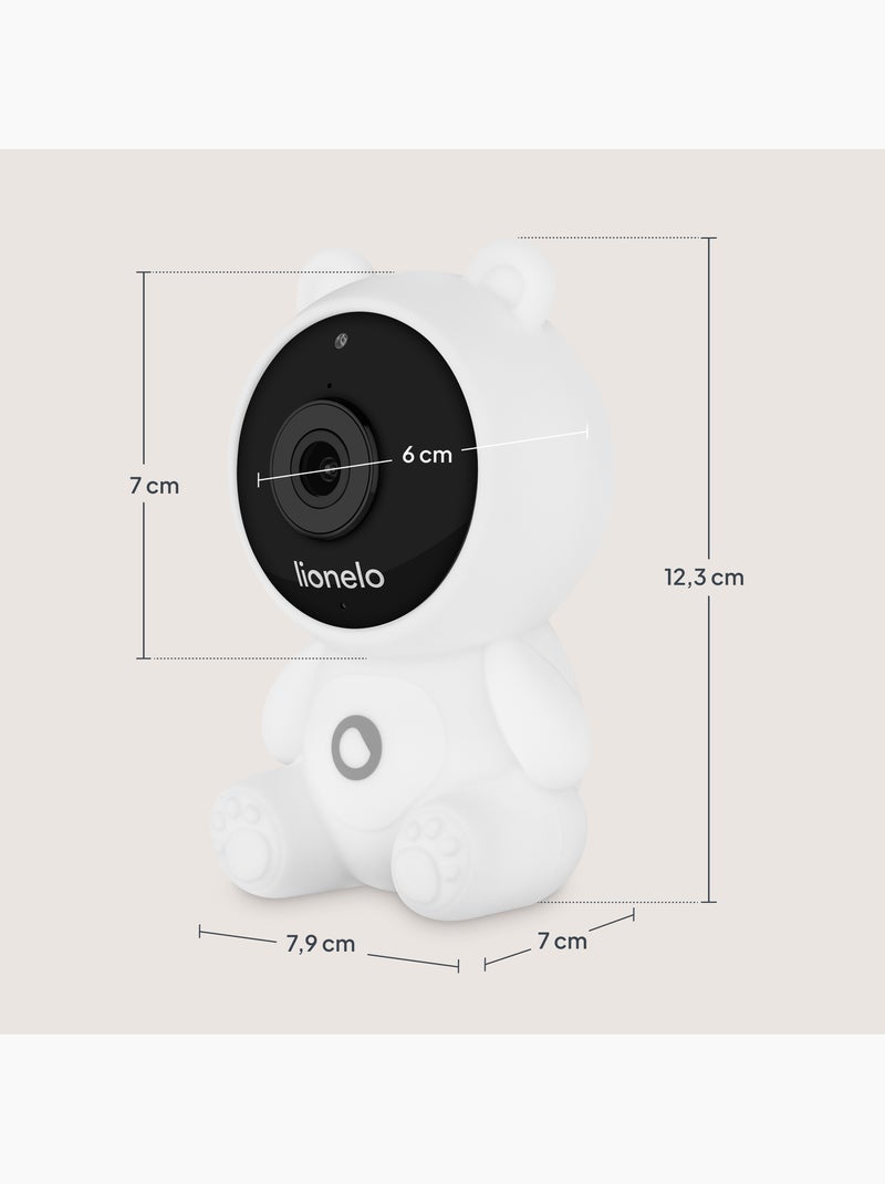 Babyphone vidéo lionelo babyline 2.0 - wifi - audio bidirectionnel - vision nocturne - berceuses Blanc Vert Noir - Kiabi