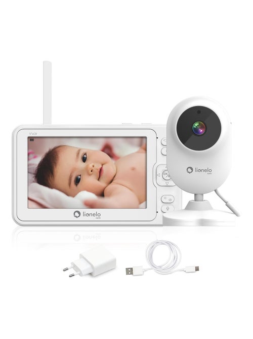 Babyphone vidéo LIONELO Babyline 6.2 - FullHD - Communication bidirectionnelle - Sans fil - Kiabi