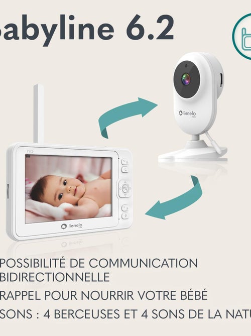 Babyphone vidéo LIONELO Babyline 6.2 - FullHD - Communication bidirectionnelle - Sans fil - Kiabi Babyphone vidéo LIONELO Babyline 6.2 - FullHD - Communication bidirectionnelle - Sans fil - Kiabi