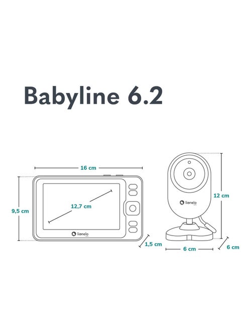 Babyphone vidéo LIONELO Babyline 6.2 - FullHD - Communication bidirectionnelle - Sans fil - Kiabi Babyphone vidéo LIONELO Babyline 6.2 - FullHD - Communication bidirectionnelle - Sans fil - Kiabi