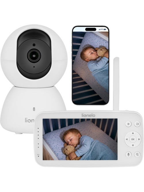 Babyphone vidéo LIONELO Babyline 8.4 - Moniteur - Application mobile - Portee 300 m - Kiabi Babyphone vidéo LIONELO Babyline 8.4 - Moniteur - Application mobile - Portee 300 m - Kiabi