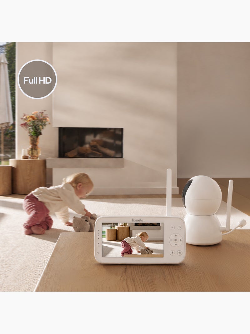 Babyphone vidéo LIONELO Babyline 8.4 - Moniteur - Application mobile - Portee 300 m Blanc - Kiabi