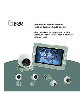 Babyphone vidéo nomade rechargeable yoo go+ hd 'babymoov'