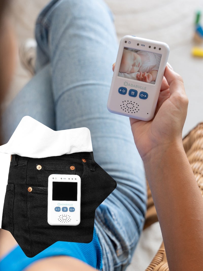 Babyphone Vidéo portée 250m 'Badabulle' Blanc - Kiabi