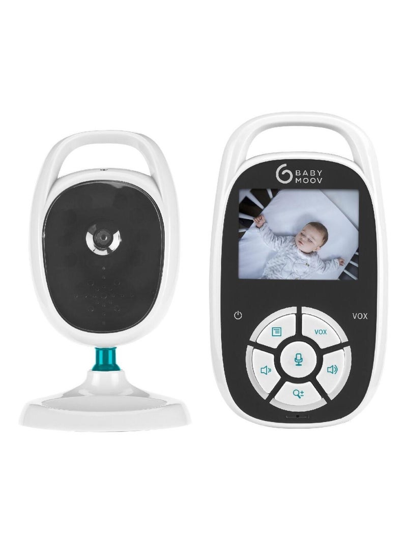 Babyphone vidéo pour bébé YOO-See, Talkie-Walkie, Portée 250m 'Babymoov' Blanc - Kiabi