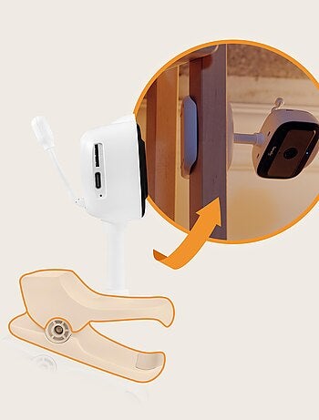 Babyphone vidéo sans fil - LIONELO Babyline Go - Jusqu'à 5 heures - Clip de fixation