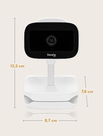 Babyphone vidéo sans fil - LIONELO Babyline Go - Jusqu'à 5 heures - Clip de fixation