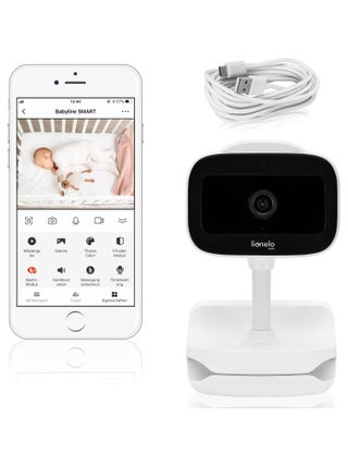 Babyphone vidéo sans fil - LIONELO Babyline Go - Jusqu'à 5 heures -  Clip de fixation