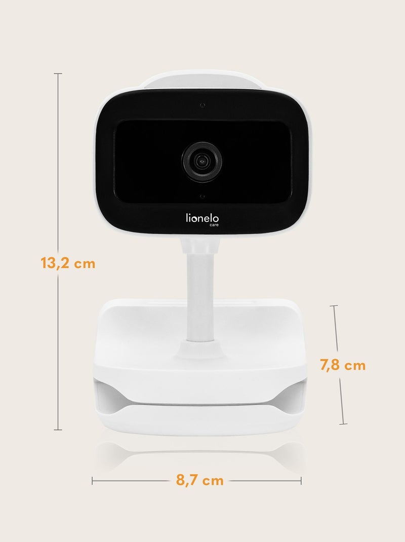 Babyphone vidéo sans fil - LIONELO Babyline Go - Jusqu'à 5 heures - Clip de fixation Blanc Blanc Noir - Kiabi