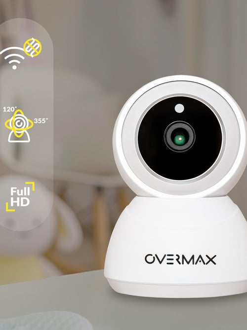 Babyphone vidéo sans fil OVERMAX Camspot 3.7 - WiFi - Full HD - Microphone et haut-parleur - Kiabi