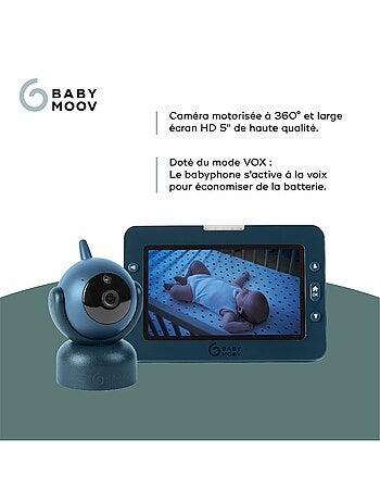 Babyphone vidéo yoo master+ hd motorisé 360° 'babymoov'