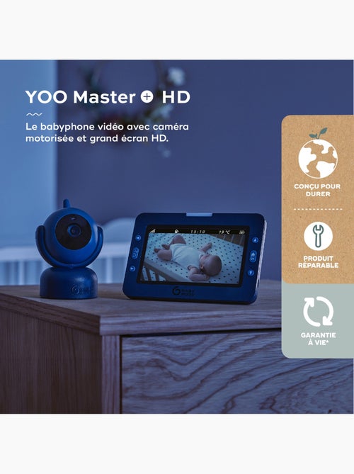Babyphone vidéo yoo master+ hd  motorisé 360° 'babymoov' - Kiabi