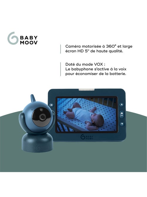 Babyphone vidéo yoo master+ hd  motorisé 360° 'babymoov' - Kiabi