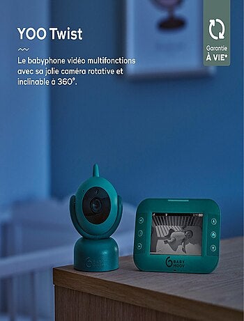 Babyphone vidéo Yoo Twist avec caméra rotative 'Babymoov'