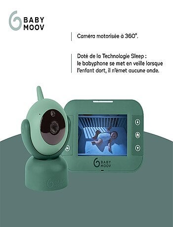 Babyphone vidéo Yoo Twist avec caméra rotative 'Babymoov'