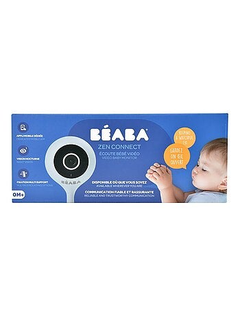 Ecoute bébé vidéo Zen Connect White BEABA, Vente en ligne de Babyphone