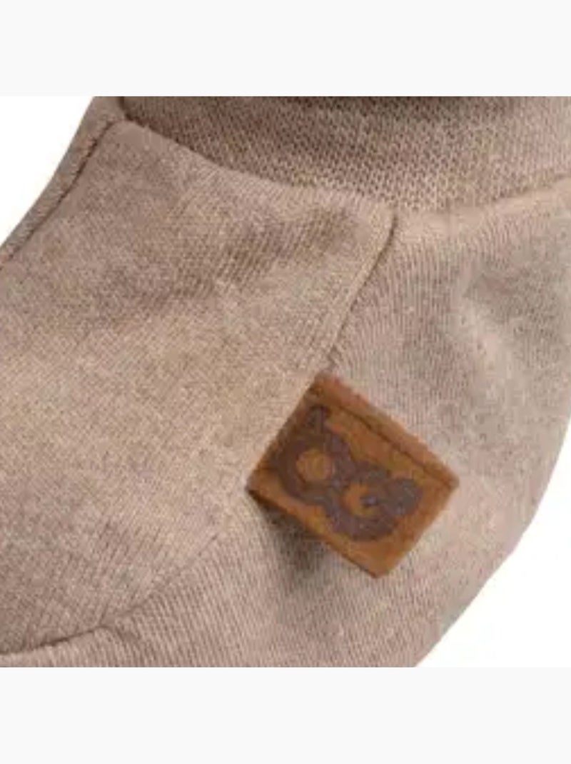 Baby's only - chaussons bébé en coton bio melange Beige - Kiabi