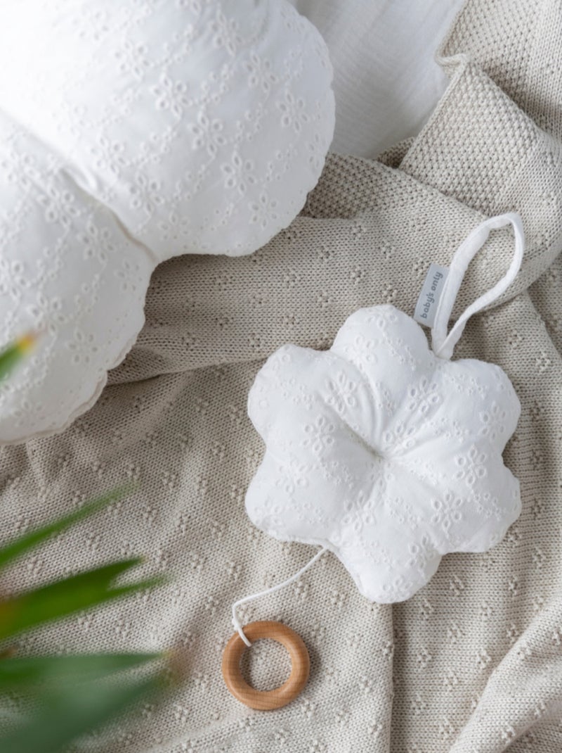 Baby's Only - Fleur musicale à suspendre Calm Blanc - Kiabi