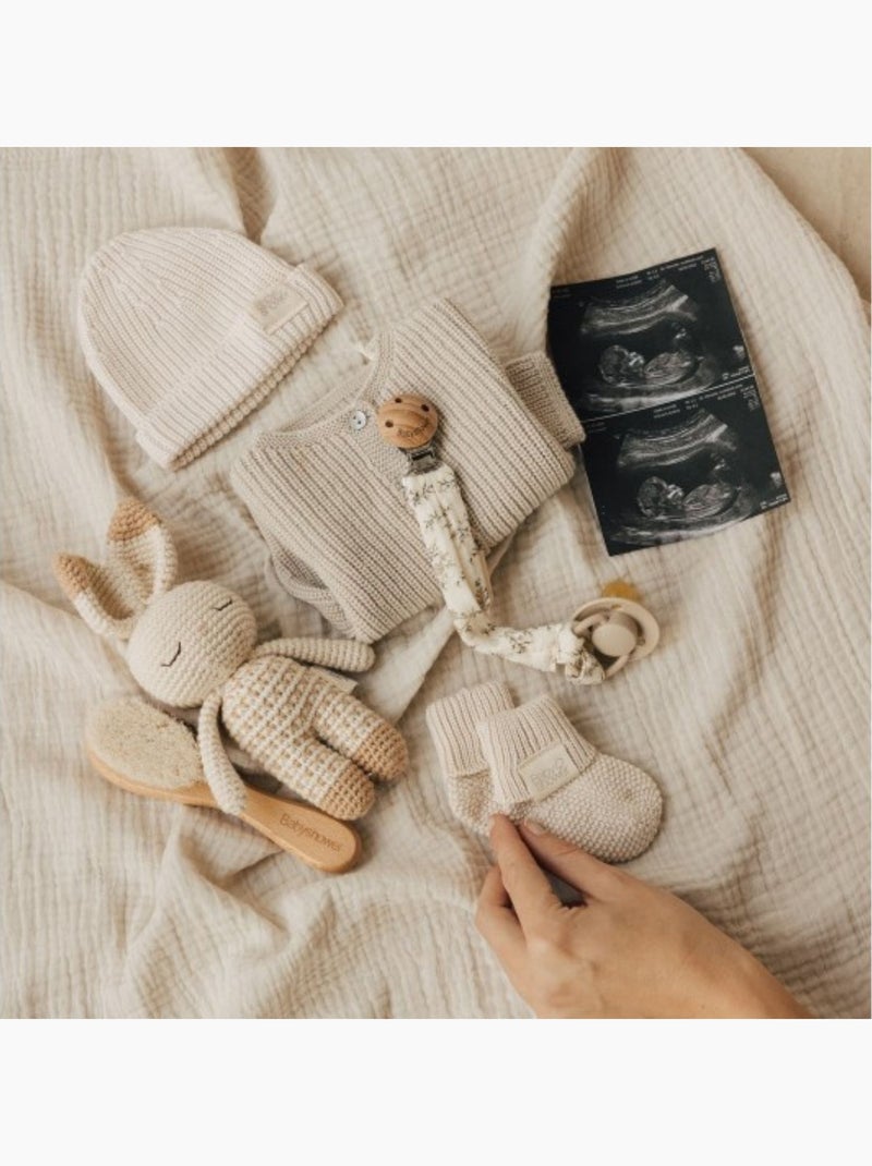 Babyshower - Attache sucette Wood Ecru - Kiabi