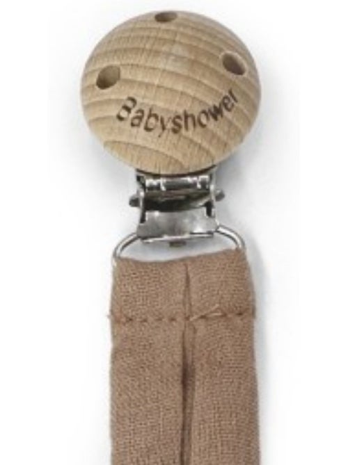Babyshower - attache sucette wood - Kiabi