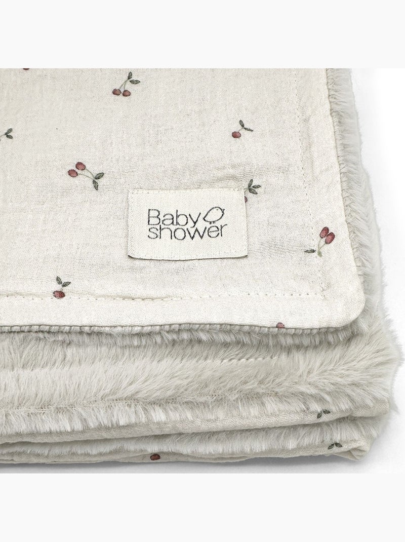 Babyshower - couverture polaire Blanc - Kiabi