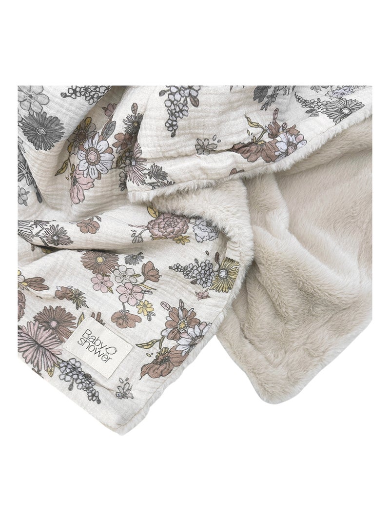 Babyshower - Couverture polaire Ecru - Kiabi