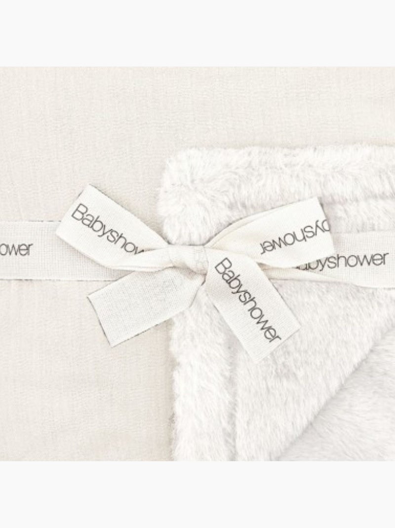 Babyshower - couverture polaire Ecru - Kiabi