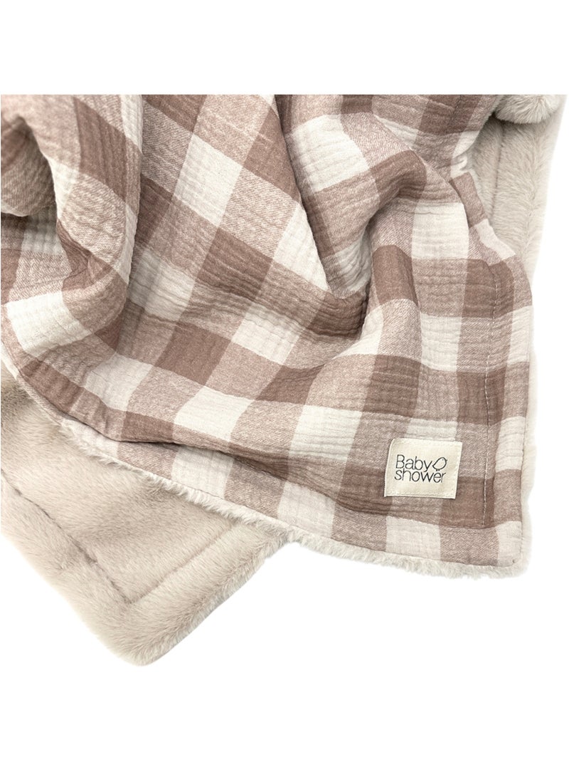Babyshower - Couverture polaire Marron - Kiabi