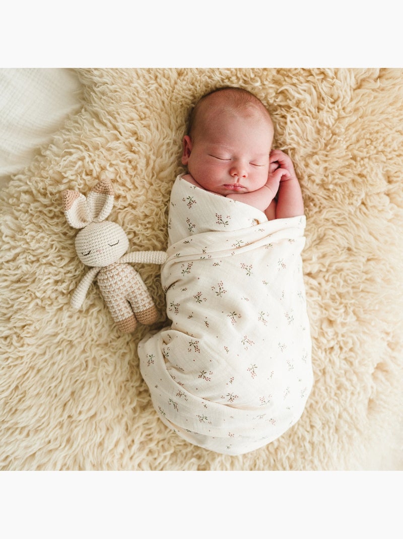 Babyshower - Lot de 2 langes Minimax Ecru - Kiabi