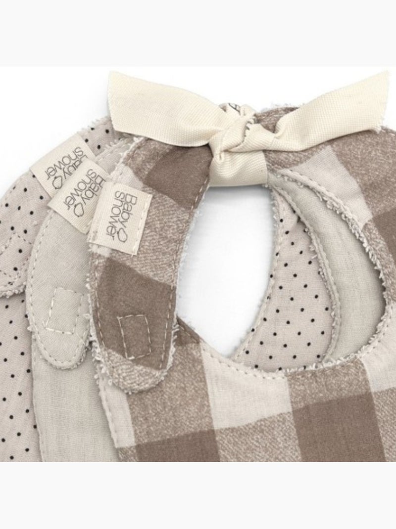 Babyshower - Lot de 3 bavoirs Beige - Kiabi