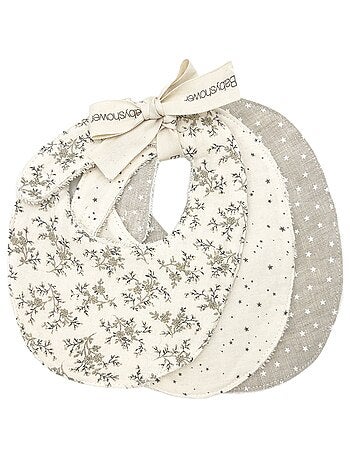 Babyshower - Lot de 3 bavoirs