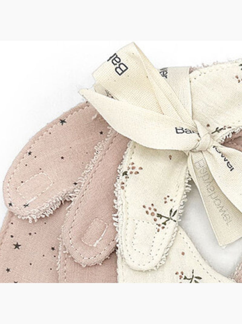 Babyshower - Lot de 3 bavoirs Ecru - Kiabi
