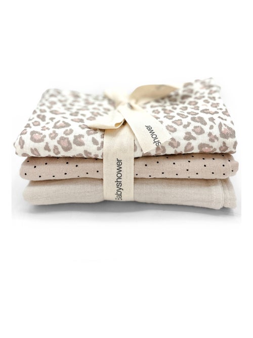 Babyshower - Lot de 3 langes - Kiabi