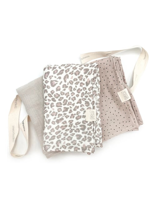 Babyshower - Lot de 3 langes - Kiabi