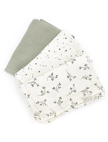 Babyshower - Lot de 3 langes