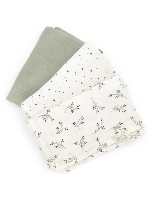 Babyshower - Lot de 3 langes - Kiabi Babyshower - Lot de 3 langes - Kiabi