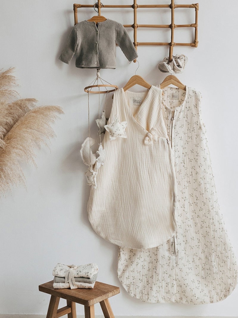 Babyshower - Lot de 3 langes Ecru - Kiabi