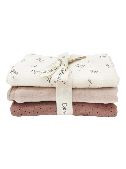 Babyshower - Lot de 3 langes - Kiabi
