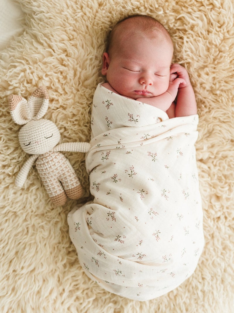 Babyshower - Lot de 3 langes Ecru - Kiabi