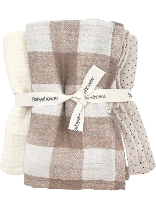 Babyshower - Lot de 3 langes - Kiabi