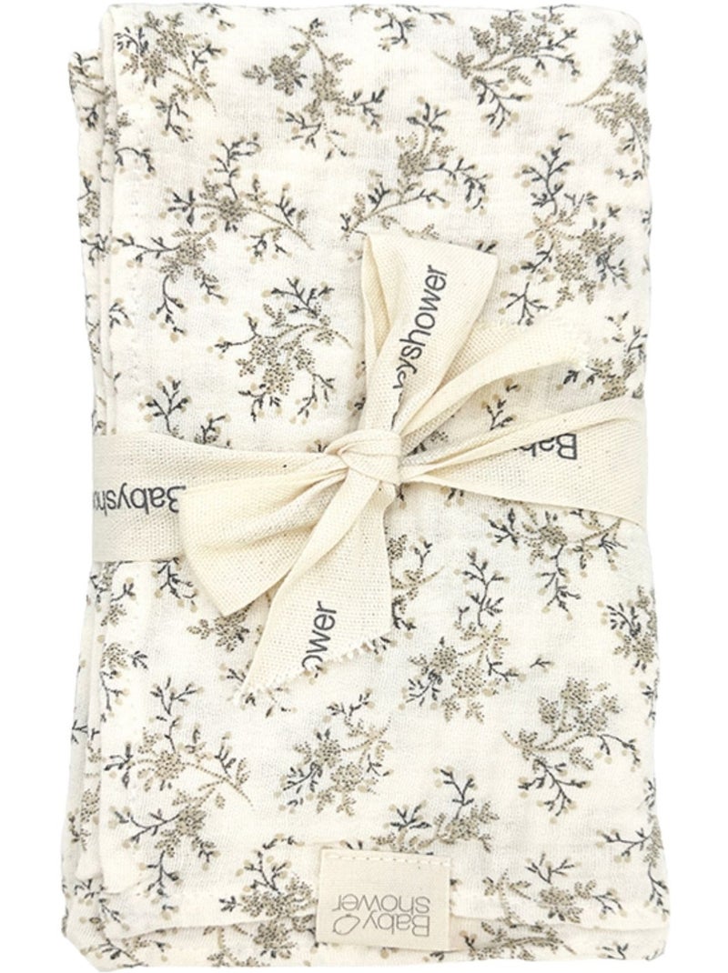 Babyshower - Lot de 3 langes Ecru - Kiabi