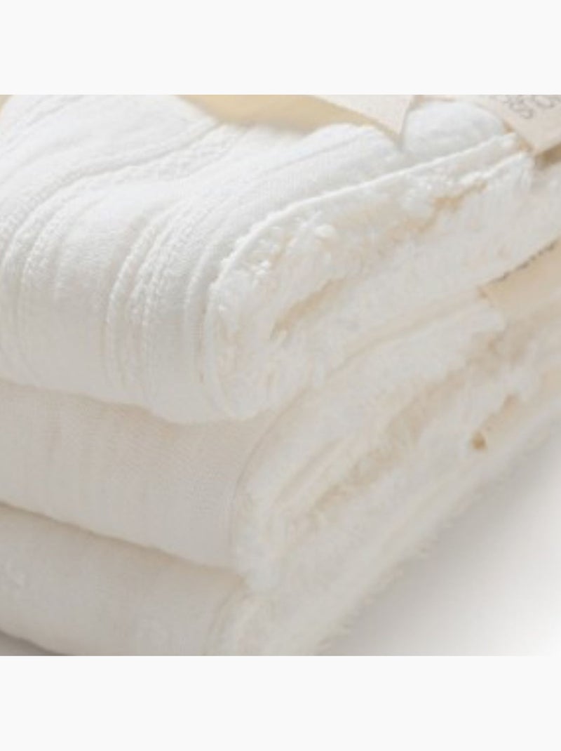 Babyshower - lot de 3 lingettes Blanc - Kiabi