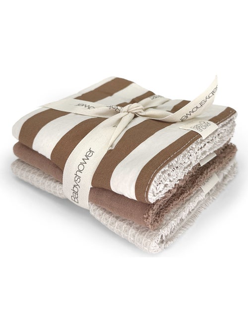 Babyshower - lot de 3 lingettes - Kiabi Babyshower - lot de 3 lingettes - Kiabi
