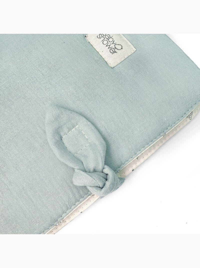 Babyshower - Protège carnet de santé Knot Bleu - Kiabi