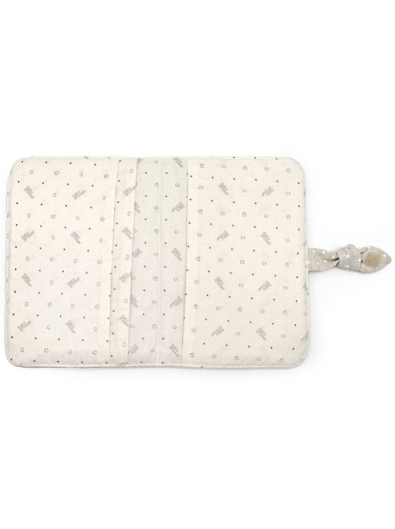 Babyshower - Protège carnet de santé Knot Ecru - Kiabi